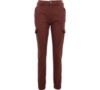Urban Classics Damen Ladies High Waist Cargo Pants Hose, Cherry, 30