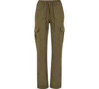 Urban Classics Damen Hose Ladies High Waist Twill Cargo Pants tiniolive M