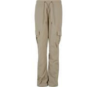 Urban Classics Ladies Nylon Cargo Pants Concrete Größe: L | Cargohosen Outlet | Damen | Grau