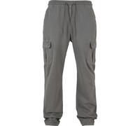 Cargohose URBAN CLASSICS "Urban Classics Herren Cotton Cargo Pants", Herren, Gr. M, US-Größen, grau (asphalt), 100% Baumwolle, unifarben, loose fit, Hosen Cargohose (22928400-M) asphalt
