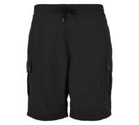 Urban Classics Nylon Cargo Shorts – Herren, 100% Polyester, Loose Fit – Schwarz Größe M