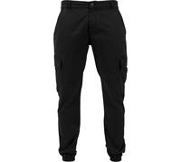 Urban Classics Washed Cargo Twill Jogging Pants in Gr. 40 in Schwarz