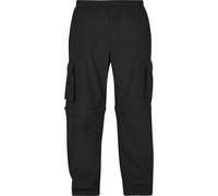 Cargohose URBAN CLASSICS "Urban Classics Herren Zip Away Pants", Herren, Gr. XL, US-Größen, schwarz, 100% Baumwolle, unifarben, relaxed fit, Hosen Cargohose (22233122-XL) schwarz