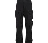 Cargohose URBAN CLASSICS "Urban Classics Multi Pocket Cargo Pants", Herren, Gr. 38, Normalgrößen, schwarz, 100% Baumwolle, unifarben, normal, Hosen Cargohose (40566102-38)
