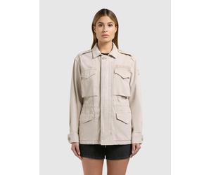 Cargojacke KHUJO "BUNI", Damen, Gr. S, greige, Twill, 100% Baumwolle, unifarben, eingesetzt mit Knöpfen, Jacken (98283661-S) greige