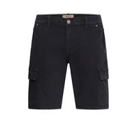 Jeansshorts BLEND "BHBLIZZARD-Denimshorts-Jogg", Herren, Gr. L, US-Größen, schwarz, 74% Baumwolle, 24% Polyester, 2% Elasthan, unifarben, normal kurz, Jeans Jeansshorts, Lässige Cargo-Shorts mit Tasch