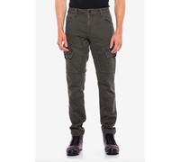 Cargojeans CIPO & BAXX "Cipo & Baxx Jeans", Herren, Gr. W42/L32, Länge 32, grün (khaki), Obermaterial: 98% Baumwolle CO. 2% Elasthan EL., uni, regular fit, Jeans, mit schrägen Cargotaschen, CD566 (341