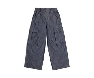 Cargojeans G-STAR "Cargo Summer Hose", Damen, Gr. 27, Länge 34, grau (rinsed), Obermaterial: 100% Baumwolle, Jeans (14192318-27) rinsed
