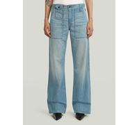 Cargojeans G-STAR "Fatigue Summer Hose", Damen, Gr. 27, Länge 32, blau (vintage sandblast), Obermaterial: 100% Baumwolle, Jeans (28923210-27) vintage sandblast