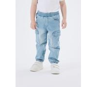 name it - Cargo-Jeans NMMBEN BAGGY R 9770-YT in medium blue denim Gr.110