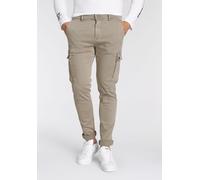Cargojeans REPLAY "JAAN Hyperflex", Herren, Gr. 29, Länge 34, beige (sand), Denim/Jeans, Obermaterial: 88% Baumwolle, 7% Polyester, 5% Elasthan, unifarben, slim fit lang, Jeans Cargojeans (55125418-29