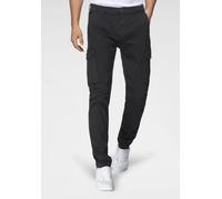 Cargojeans REPLAY "JAAN Hyperflex", Herren, Gr. 29, Länge 34, schwarz, Denim/Jeans, Obermaterial: 88% Baumwolle, 7% Polyester, 5% Elasthan, unifarben, slim fit lang, Jeans Cargojeans (77760322-29)