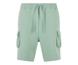 Cargoshorts 2Y STUDIOS "2Y Studios Herren 2Y Basic Cargo Shorts", Herren, Gr. L, US-Größen, grün, 70% Baumwolle, 30% Polyester, unifarben, loose fit, Hosen (35091055-L) grün
