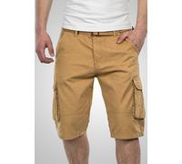 A.Salvarini Stylische Herren Cargo Short inkl. Gürtel Sommer Bermuda Kurze Hose Army Shorts AS-037 [AS-037-Beige-W29]