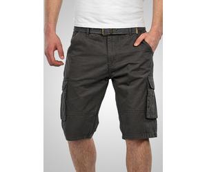 Cargoshorts ALESSANDRO SALVARINI "ASNico", Herren, Gr. W29, Normalgrößen, grau (anthrazit), Obermaterial: 100% Baumwolle, Hosen, inklusive passendem Gürtel (68949643-29) anthrazit