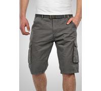 Cargoshorts ALESSANDRO SALVARINI "ASNico", Herren, Gr. W29, Normalgrößen, grau, Obermaterial: 100% Baumwolle, Hosen, inklusive passendem Gürtel (10945208-29) grau