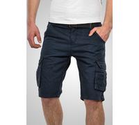 A.Salvarini Stylische Herren Cargo Short inkl. Gürtel Sommer Bermuda Kurze Hose Army Shorts AS-037 [AS-037-Navy-W30]