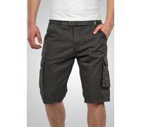 Cargoshorts ALESSANDRO SALVARINI "ASNico", Herren, Gr. W33, Normalgrößen, grau (anthrazit), Obermaterial: 100% Baumwolle, Hosen, inklusive passendem Gürtel (68949643-33) anthrazit