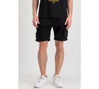 Cargoshorts ALPHA INDUSTRIES "Crew Short", Herren, Gr. 33, N-Gr, schwarz, Web, Obermaterial: 98% Baumwolle, 2% Elasthan, unifarben, slim fit kniefrei, Hosen (56310232-33) schwarz