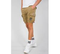 Cargoshorts ALPHA INDUSTRIES "Crew Short Patch", Herren, Gr. 30, N-Gr, beige (sand), Web, Obermaterial: 98% Baumwolle, 2% Elasthan, unifarben, slim fit kniefrei, Hosen (64053849-30) sand