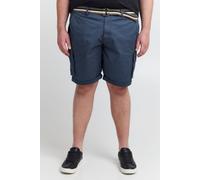 Cargoshorts BLEND "BHBrian Big & Tall", Herren, Gr. 6XL, US-Größen, blau (marineblaus), Web, 97% Baumwolle, 3% Elasthan, unifarben, regular fit kurz, Hosen, Stilvolle Cargo Shorts mit Taschen in große