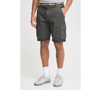 Cargoshorts BLEND "BHBrian", Herren, Gr. L, US-Größen, granite, Web, 98% Baumwolle, 2% Elasthan, unifarben, regular fit kurz, Hosen, Stilvolle Cargo Shorts mit Taschen und Gürtel (10016536-L) granite