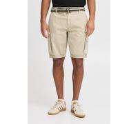 Cargoshorts BLEND "BHBrian", Herren, Gr. L, US-Größen, oatmeal, Web, 98% Baumwolle, 2% Elasthan, unifarben, regular fit kurz, Hosen, Stilvolle Cargo Shorts mit Taschen und Gürtel (96893336-L) oatmeal