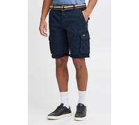 Cargoshorts BLEND "BHBrian", Herren, Gr. M, US-Größen, blau (navy), Web, 98% Baumwolle, 2% Elasthan, unifarben, regular fit kurz, Hosen, Stilvolle Cargo Shorts mit Taschen und Gürtel (84253550-M) navy