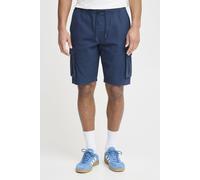 Cargoshorts BLEND "BHKvalle", Herren, Gr. XL, US-Größen, marineblaus, 99% Baumwolle, 1% Elasthan, unifarben, Basic, normal knielang, Hosen, Lässige Cargo-Shorts mit Taschen (36274403-XL) marineblaus