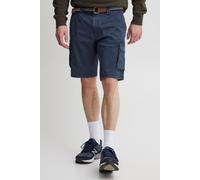 Cargoshorts BLEND "BHShorts", Herren, Gr. L, US-Größen, blau (marineblaus), Web, 97% Baumwolle, 3% Elasthan, unifarben, regular fit kurz, Hosen, Stilvolle Cargo Shorts mit Taschen (20698523-L) marineb