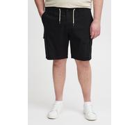 Cargoshorts BLEND "BHSiello Big & Tall", Herren, Gr. 5XL, US-Größen, schwarz, Web, 98% Baumwolle, 2% Elasthan, unifarben, regular fit kurz, Hosen, Stilvolle Cargo Shorts mit Taschen (60987908-5XL) sch