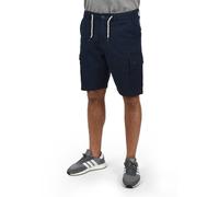 Cargoshorts BLEND "BHSiello", Herren, Gr. L, US-Größen, blau (navy), Web, 98% Baumwolle, 2% Elasthan, unifarben, regular fit normal, Hosen, Stilvolle Cargo Shorts mit Taschen (44026001-L) navy