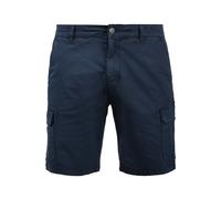 Cargoshorts BLEND "BHBarni", Herren, Gr. S, US-Größen, navy, Web, 97% Baumwolle, 3% Elasthan, unifarben, regular fit normal, Hosen, Stilvolle Cargo Shorts mit Taschen (12167744-S) navy