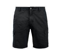 Cargoshorts BLEND "BHBarni", Herren, Gr. S, US-Größen, schwarz, Web, 97% Baumwolle, 3% Elasthan, unifarben, regular fit normal, Hosen, Stilvolle Cargo Shorts mit Taschen (53026561-S) schwarz