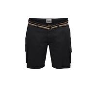 Cargoshorts BLEND "Cargoshorts BHBrian Big & Tall", Herren, Gr. 6XL, N-Gr, schwarz, Obermaterial: 97% Baumwolle CO. 3% Elasthan EL., Hosen (96846611-6XL) schwarz