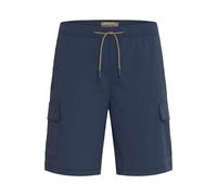 Cargoshorts BLEND "BHEdgar", Herren, Gr. L, US-Größen, blau (marineblaus), 97% Nylon, 3% Elasthan, bedruckt, Basic, normal normal, Hosen, Lässige Cargo-Shorts mit Taschen (22492442-L) marineblaus