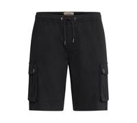 Cargoshorts BLEND "BHKvalle", Herren, Gr. XXL, US-Größen, schwarz, 99% Baumwolle, 1% Elasthan, unifarben, Basic, normal knielang, Hosen, Lässige Cargo-Shorts mit Taschen (82227300-XXL) schwarz