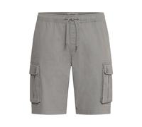 Cargoshorts BLEND "BHKvalle", Herren, Gr. XXL, US-Größen, pewter, 99% Baumwolle, 1% Elasthan, unifarben, Basic, normal knielang, Hosen, Lässige Cargo-Shorts mit Taschen (43250721-XXL) pewter