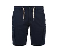 Cargoshorts BLEND "BHSiello", Herren, Gr. S, US-Größen, blau (navy), Web, 98% Baumwolle, 2% Elasthan, unifarben, regular fit normal, Hosen, Stilvolle Cargo Shorts mit Taschen (44026001-S) navy