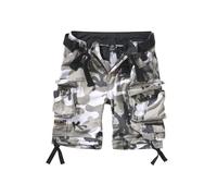 Cargoshorts BRANDIT "Brandit Herren Savage Vintage Cargo Shorts", Herren, Gr. 4XL, US-Größen, snowcamouflage, 100% Baumwolle, loose fit, Hosen (24632941-4XL) snowcamouflage