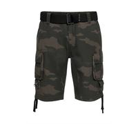 Cargoshorts BRANDIT "Brandit Herren Savage Vintage Cargo Shorts", Herren, Gr. 6XL, US-Größen, grün (schwarzcamo), 100% Baumwolle, unifarben, loose fit, Hosen (87564937-6XL) schwarzcamo