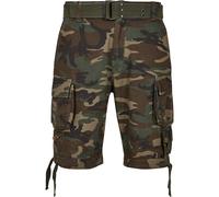 Cargoshorts BRANDIT "Brandit Herren Savage Vintage Cargo Shorts", Herren, Gr. 6XL, US-Größen, olive camouflage, 100% Baumwolle, loose fit, Hosen (20616546-6XL) olive camouflage