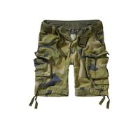 Cargoshorts BRANDIT "Brandit Herren Savage Vintage Cargo Shorts", Herren, Gr. S, US-Größen, grün (woodcamo), 100% Baumwolle, unifarben, loose fit, Hosen (83070808-S) woodcamo