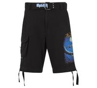 Cargoshorts BRANDIT "Brandit Iron Maiden Savage Shorts Fear of the Dark", Herren, Gr. 4XL, US-Größen, schwarz, 100% Baumwolle, normal, Hosen (57724162-4XL) schwarz