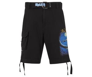 Cargoshorts BRANDIT "Brandit Iron Maiden Savage Shorts Fear of the Dark", Herren, Gr. 4XL, US-Größen, schwarz, 100% Baumwolle, normal, Hosen (57724162-4XL) schwarz