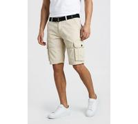 Cargoshorts CARS JEANS "DURRAS SHORT", Herren, Gr. XL, N-Gr, beige (sand), Web, Obermaterial: 100% Baumwolle, unifarben, washed, regular fit kniefrei, Hosen (62450120-XL) sand