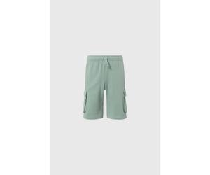 Cargoshorts CHAMPION "COLLEGE Terry Shorts Logo", Mädchen, Gr. L (152/158), N-Gr, ige, Obermaterial: 82% Baumwolle, 18% Polyester, Hosen, Cargoshorts, mit Cargotaschen, aus Baumwolle und Polyester (60