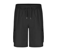 Cargoshorts Herren Sommer Für Herren Elastischer Bund Leichte Arbeitsshorts Lässige Sommerhose Bermuda Shorts Kurze Hosen Herren-Shorts Schwarze Hose Große Größen Kurz Cargohosen Cargohose Schwarz
