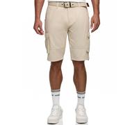Cargoshorts INDICODE "INMonroe", Herren, Gr. L, N-Gr, fog, Web, Obermaterial: 100% Baumwolle, unifarben, regular fit knielang, Hosen (93919112-L) fog