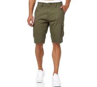Cargoshorts INDICODE "INMonroe", Herren, Gr. M, N-Gr, grün (army), Web, Obermaterial: 100% Baumwolle, unifarben, regular fit knielang, Hosen (98093625-M) army